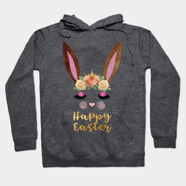 Happy Easter Bunny Princess Hoodie by 4Craig